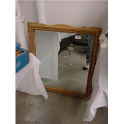 CARVED WOOD FRAMED MIRROR