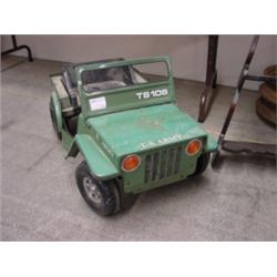 METAL US ARMY CHILDS PEDAL CAR