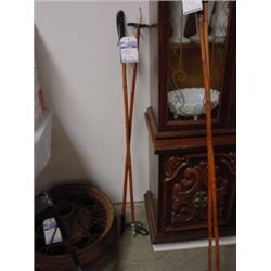 ANTIQUE BAMBOO SKI POLES