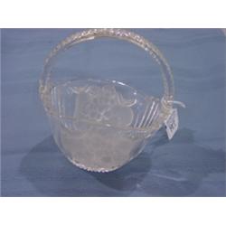 ETCHED GLASS BASKET