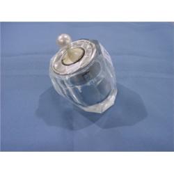 CUT CRYSTAL/SILVER CIGARETTE LIGHTER