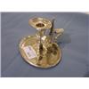 Image 1 : ENGLISH SILVER PLATE 4" CANDLESTICKS W/SNUFFERS-DRIPS