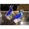 Image 1 : 2EA. MURANO ITALIAN BLUE SEA LION W/GOLD DETAIL