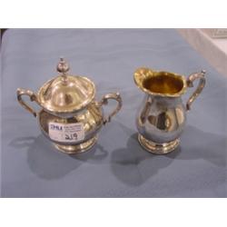 BIRKS REGENCY PLATE SUGAR/CREAMER -STAMPED