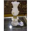 Image 1 : MILK GLASS KEROSENE LAMP