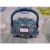 Image 1 : MULTI-COLORED CARNIVAL GLASS BASKET