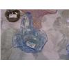 Image 1 : BLUE CARNIVAL GLASS BASKET