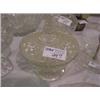 Image 1 : COVERED PRESSED GLASS CANDY DISH