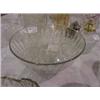 Image 1 : GLASS PUNCH BOWL W/8 CUPS