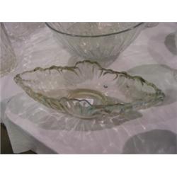 PRESSED GLASS FLOWER VASE