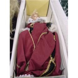ANNE DOLAN 23" QUEEN ELIZABETH I MARKED 364/950 W/CERT/IN BOX
