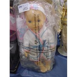 PLASTIC 15IN WETTING DOLL W/LAYANETTE EYES OPEN/CLOSE