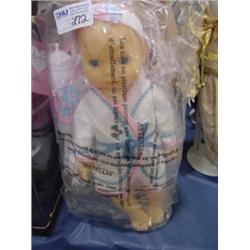 PLASTIC 15IN WETTING DOLL W/LAYANETTE EYES OPEN/CLOSE
