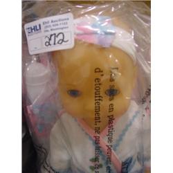 PLASTIC 15IN WETTING DOLL W/LAYANETTE EYES OPEN/CLOSE