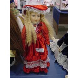 PREMIER 21" PORCELAIN DOLL NO MARKINGS