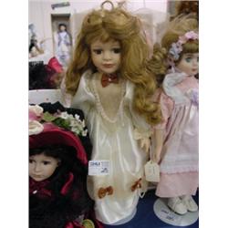 PORCELAIN DOLL 18" NO MARKINGS