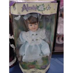 ALEXIS COLLECTION 11" PORCELAIN DOLL IN BOX/NO MARKINGS