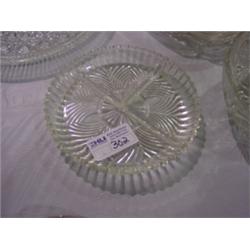 PRESSED GLASS CONDIMENT TRAY