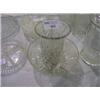Image 1 : PRESSED GLASS BOWL,VASE