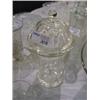 Image 1 : 5PC-4/WRANGLER GLASSES, 1/PRESSED GLASS CANDY HOLDER