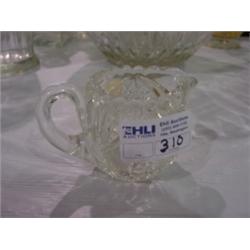PRESS GLASS CREAM PITCHER