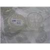 Image 1 : PRESSED GLASS CREAM/SUGAR W/TRAY