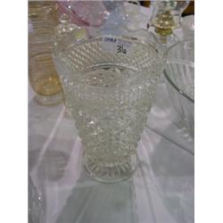 PRESSED GLASS VASE