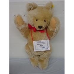 STEIFF ORIG. TEDDY BEAR MOHAIR,BEIGE,20",WRKING VOICE BOX