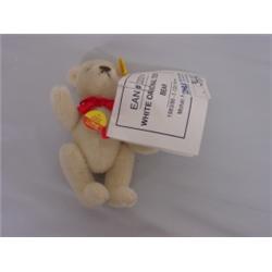 STEIFF ORIG TEDDY BEAR,WHITE,5 1/2",MOHAIR,NO V BOX