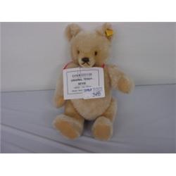 STEIFF ORIG TEDDY BEAR 68,BEIGE,14",MOHAIR,VOICE BOX