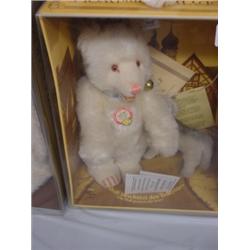 STEIFF PAUL WOLFF TEDDY BABY WOLF SET-#'D,CERT.,BOXED,88, SQ BOX