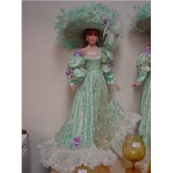 RUSTIE 42" PORCELAIN DOLL MRKD 158/2000 NO/CERT/BOX