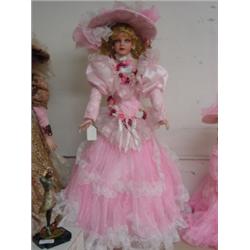RUSTIE 42" "ECHO" PORCELAIN DOLL 722/2000 MARKED NO/CERT/BOX