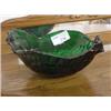Image 1 : HEN DESIGN GREEN DEPRESSION GLASS BOWL