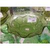 Image 1 : SM GREEN DEPRESSION GLASS SERVING BOWL