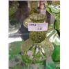 Image 1 : GREEN DEPRESSION GLASS CANDLE HOLDER