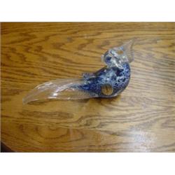 MURANO ITALIAN COCK-A-TOO PAPER WEIGHT