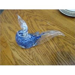 MURANO ITALIAN COCK-A-TOO PAPER WEIGHT