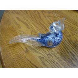 MURANO ITALIAN COCK-A-TOO PAPER WEIGHT