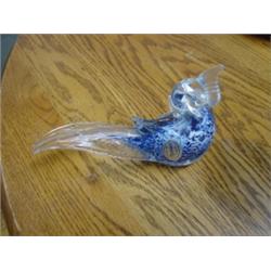 MURANO ITALIAN COCK-A-TOO PAPER WEIGHT