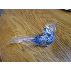 MURANO ITALIAN COCK-A-TOO PAPER WEIGHT