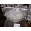 Image 1 : PRESSED GLASS PUNCH BOWL W/12 CUPS