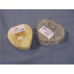 2EA. HEART DESIGN CANDY DISH