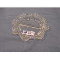 CUT GLASS FLUTED CONDIMENT DISH