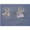 Image 1 : 2EA. CUT CRYSTAL CANDLE HOLDERS