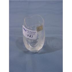 MIKASA CHRISTMAS DESIGN ART CRYSTAL VASE