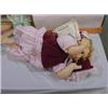 Image 1 : KINGSTATE PORCELAIN DOLL-SLEEPING W/PILLOW RIGHT LEG LOOSE