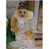 Image 1 : PROCELAIN CLOWN DOLL-OR.WHT,YLW OUTFIT