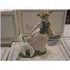 Image 1 : NADAL PORCELAIN NO. 13-2301 SMALL GIR W/TWO GEESE
