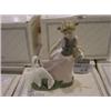 Image 1 : NADAL PORCELAIN NO. 13-2301 SMALL GIR W/TWO GEESE